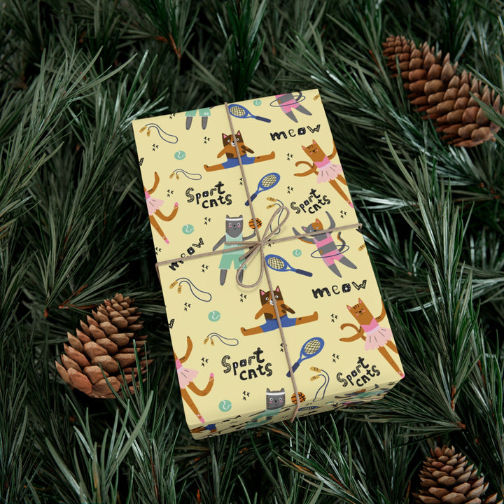 Sporty Cat Gift Wrap