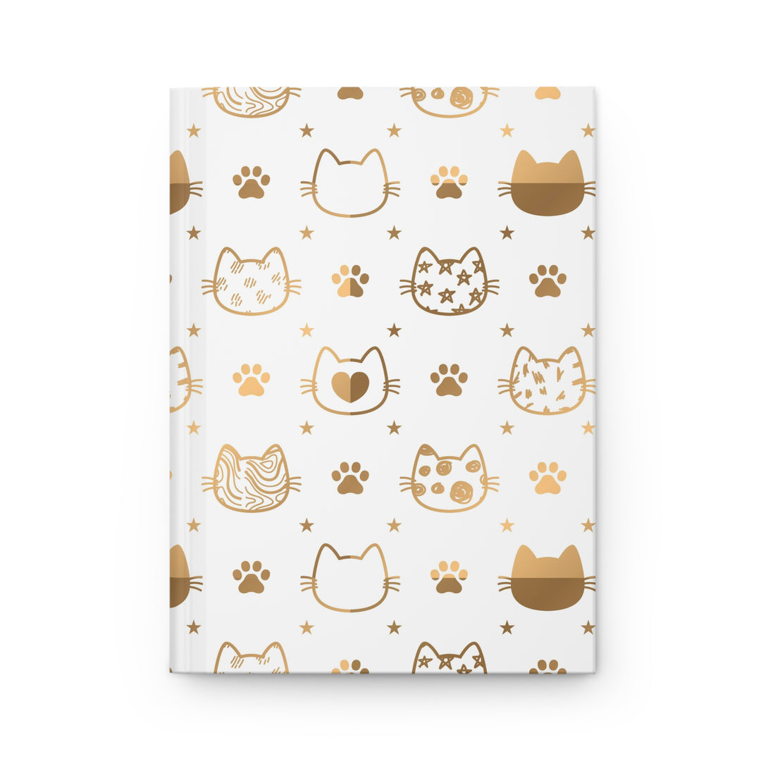 Golden Cat Hardcover Journal