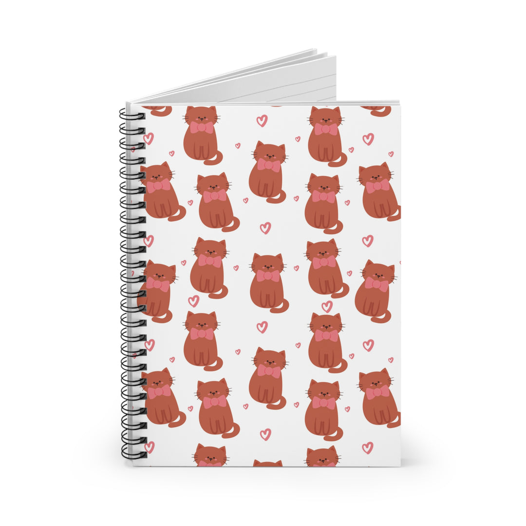 Bow Tie Cat Spiral Notebook
