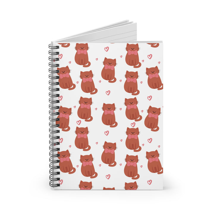 Bow Tie Cat Spiral Notebook