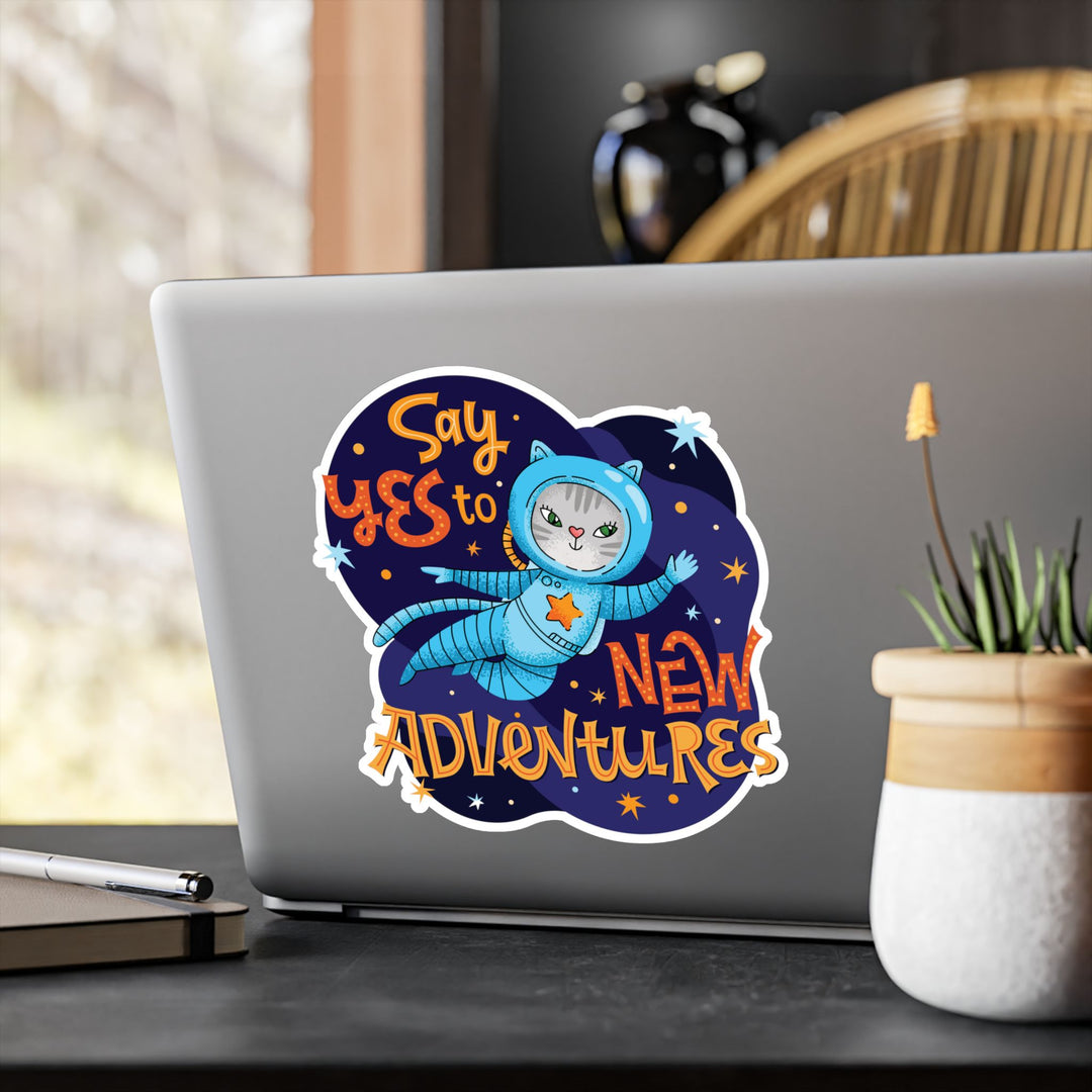 Adventure Kitty Sticker