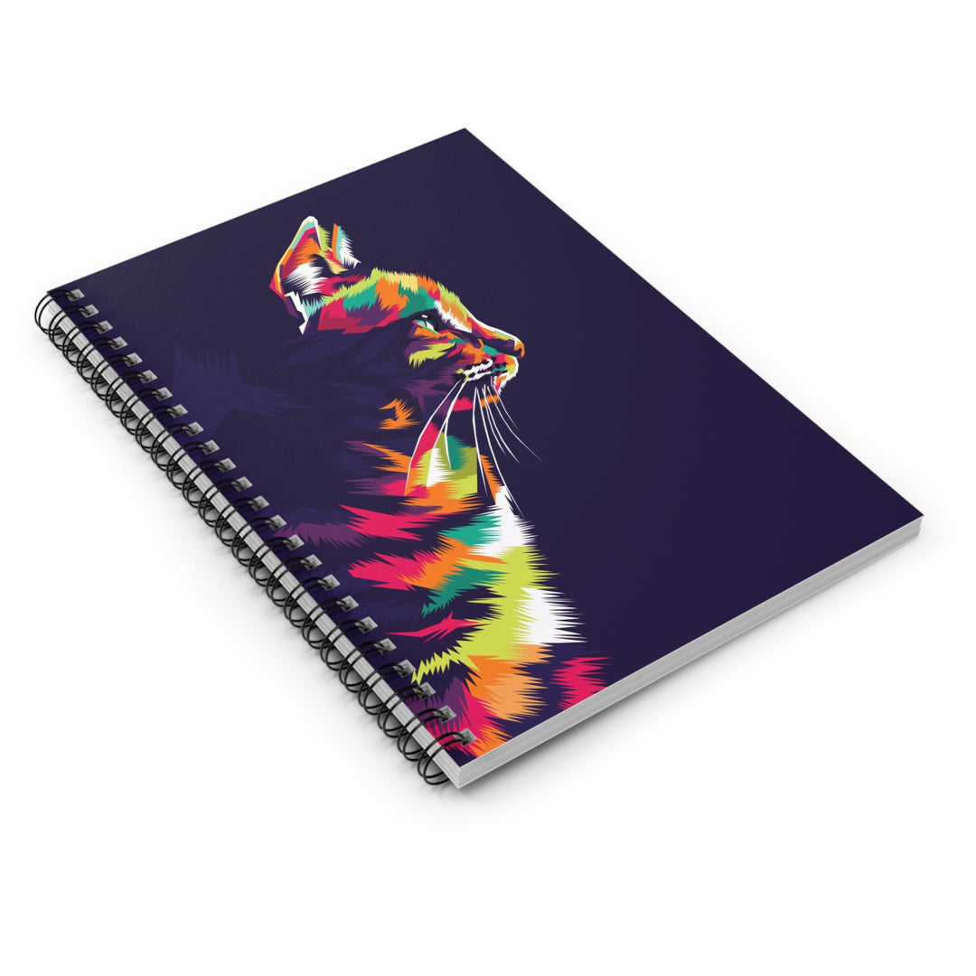 Multi-Color Kitty Spiral Notebook