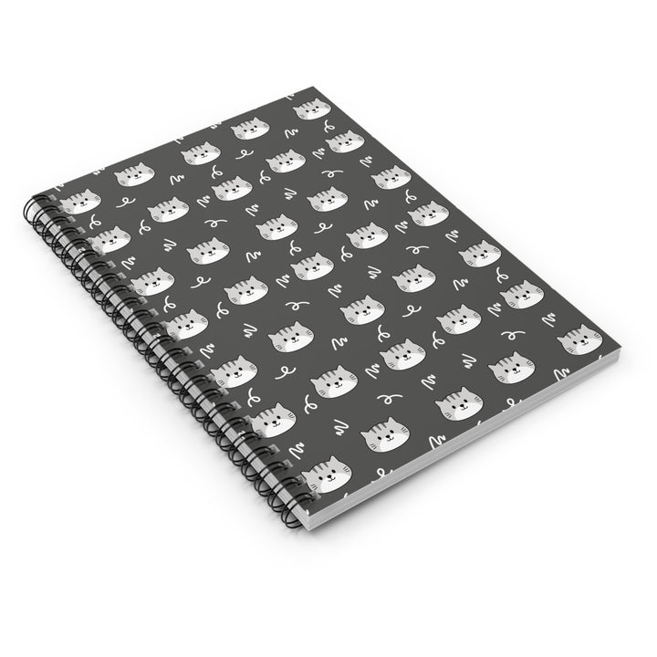 Gray Tabby Spiral Notebook