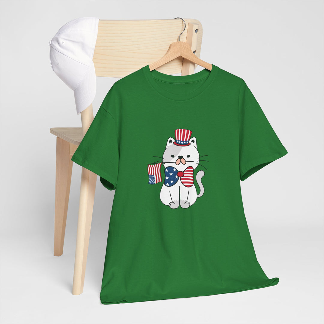 Patriotic Cat Cotton Tee