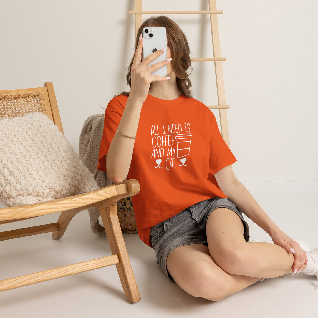 Coffee and My Cat Cotton Tee