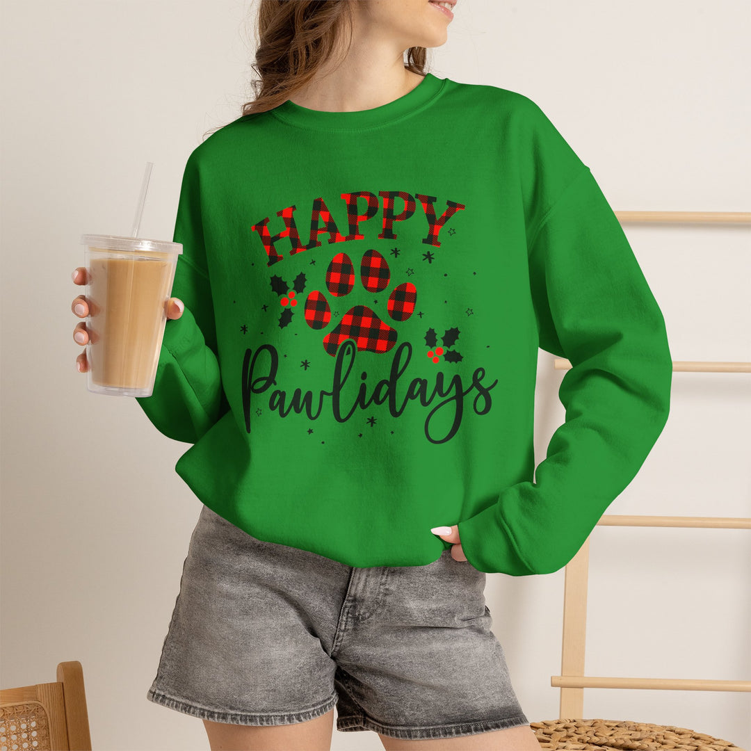Happy Pawlidays Unisex Crewneck Sweatshirt