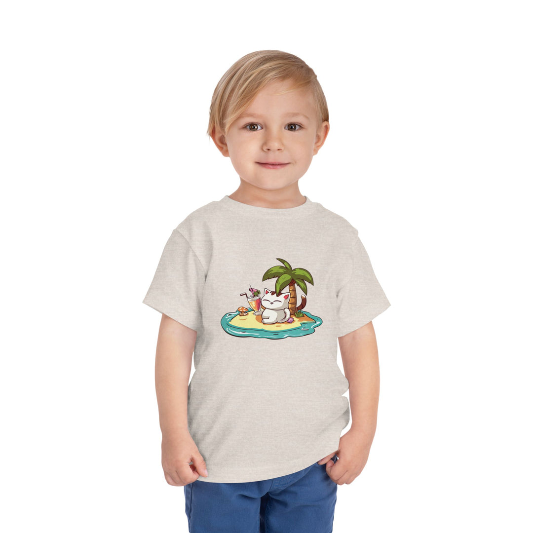 Tropical Cat Toddler Tee