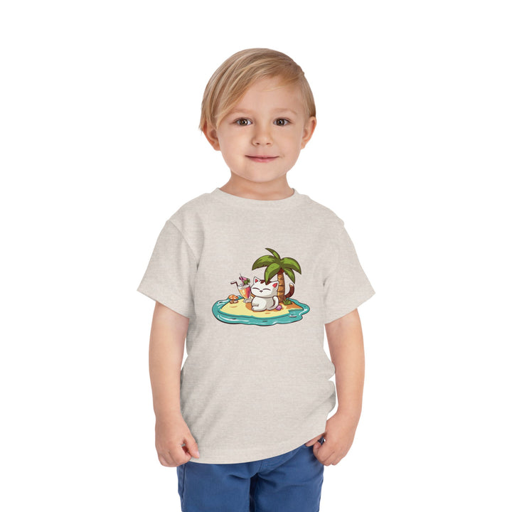 Tropical Cat Toddler Tee