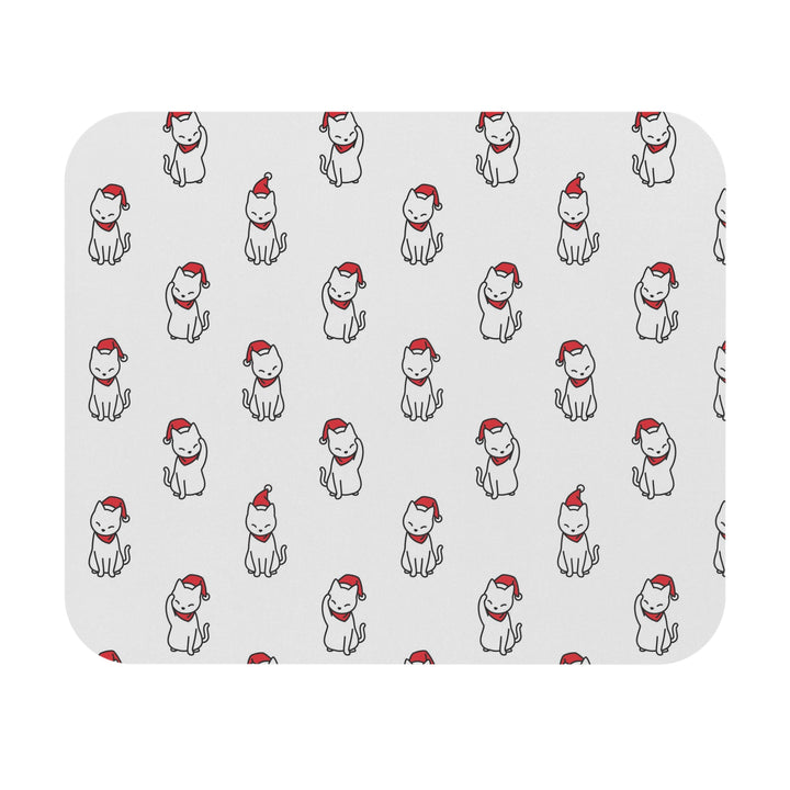 Santa Hat Cat Mouse Pad