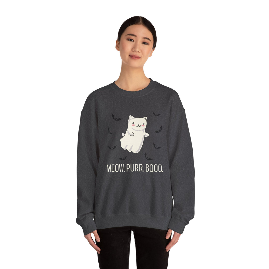 Meow. Purr. Boo. Unisex Crewneck Sweatshirt