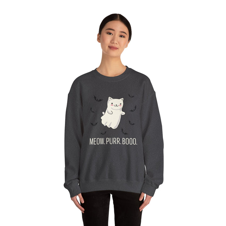 Meow. Purr. Boo. Unisex Crewneck Sweatshirt
