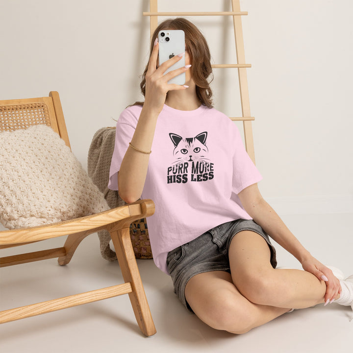 Purr More Hiss Less Cotton Tee