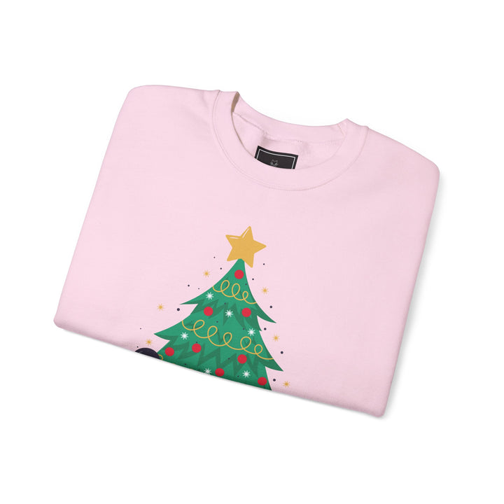 Mischievous Christmas Kitty Crewneck Sweatshirt