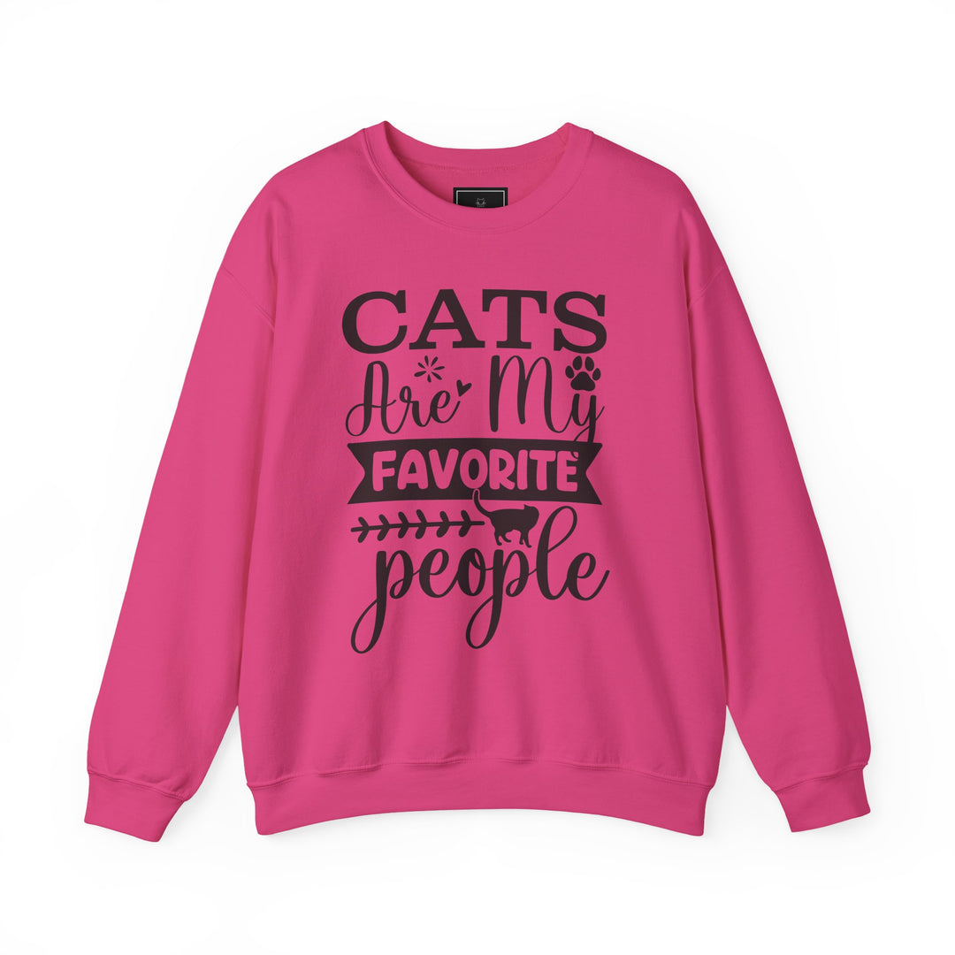 Cats Are My Favorite People Crewneck Sweatshirt