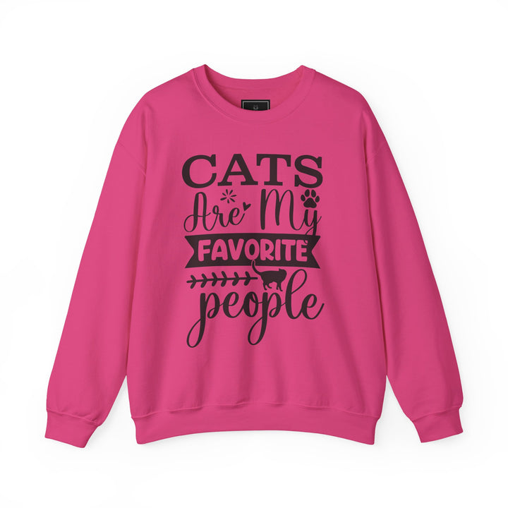 Cats Are My Favorite People Crewneck Sweatshirt