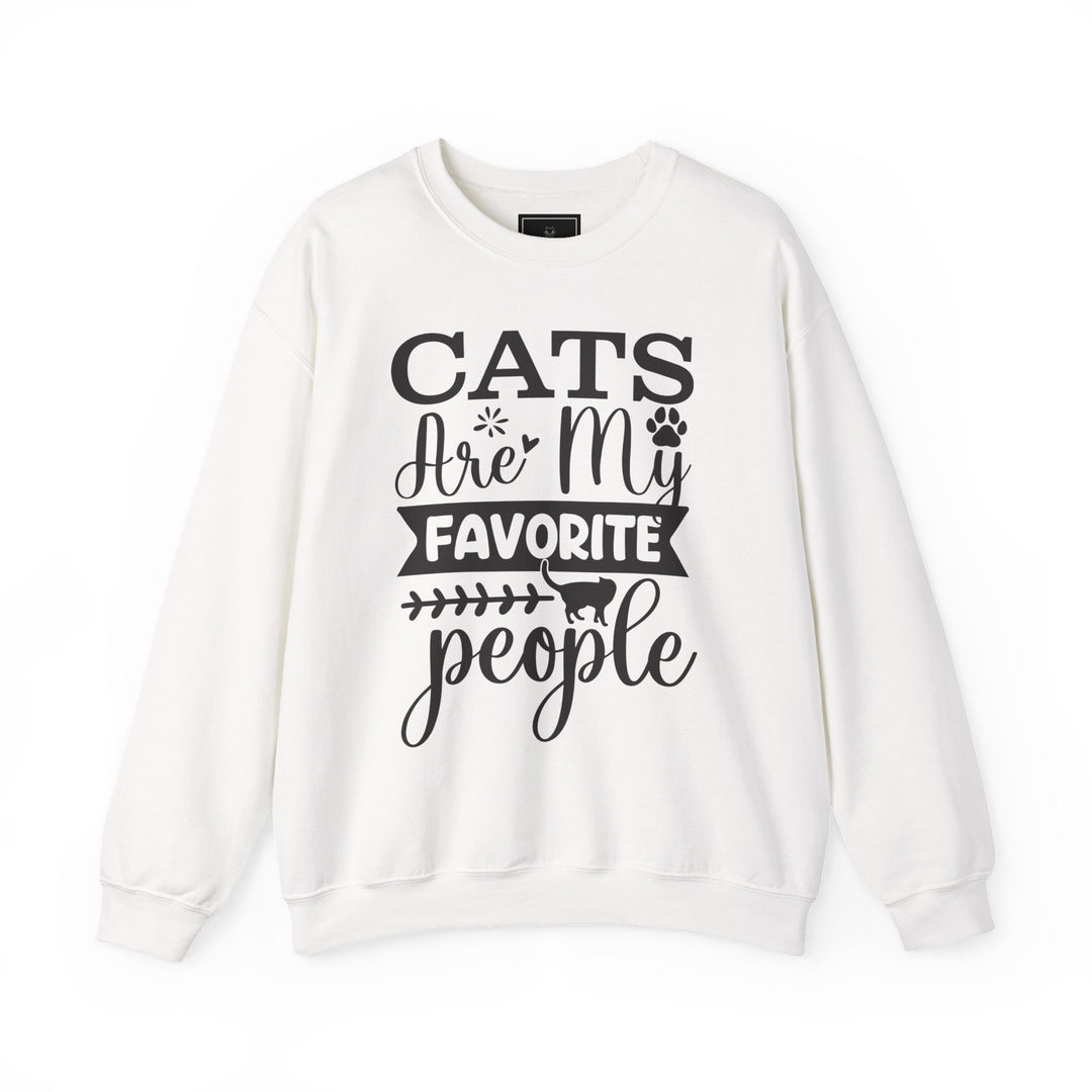 Cats Are My Favorite People Crewneck Sweatshirt