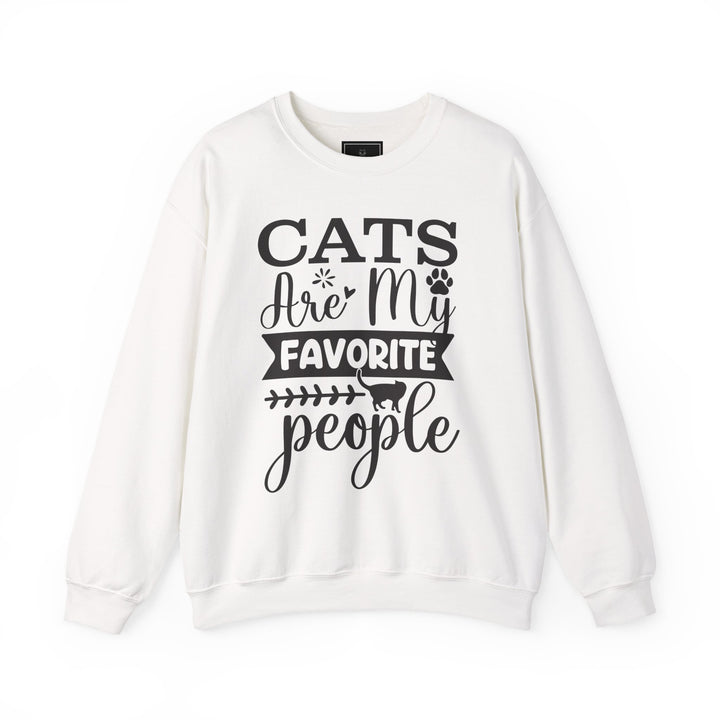Cats Are My Favorite People Crewneck Sweatshirt