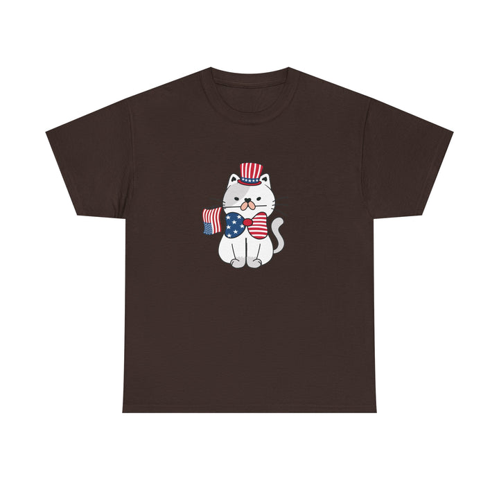 Patriotic Cat Cotton Tee