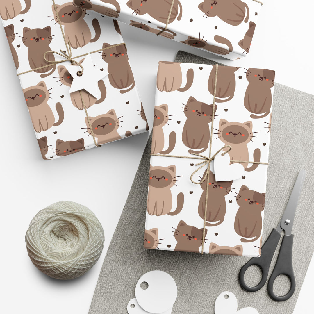 Brown Cat Gift Wrap