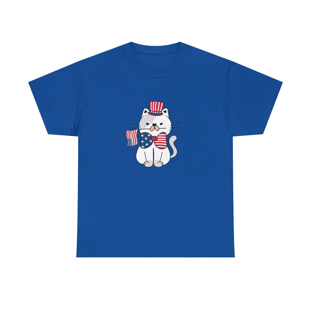 Patriotic Cat Cotton Tee