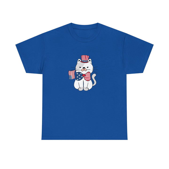 Patriotic Cat Cotton Tee