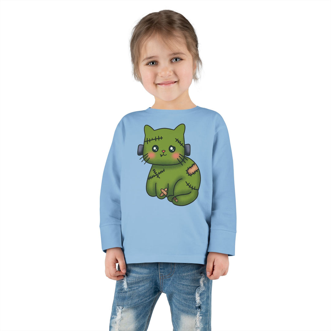 Frankenkitty Toddler Long Sleeve Tee