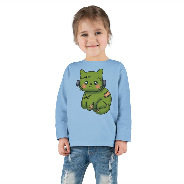 Frankenkitty Toddler Long Sleeve Tee