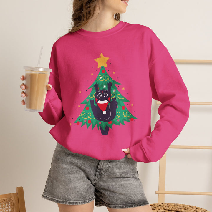 Tree Climbing Kitty Crewneck Sweatshirt