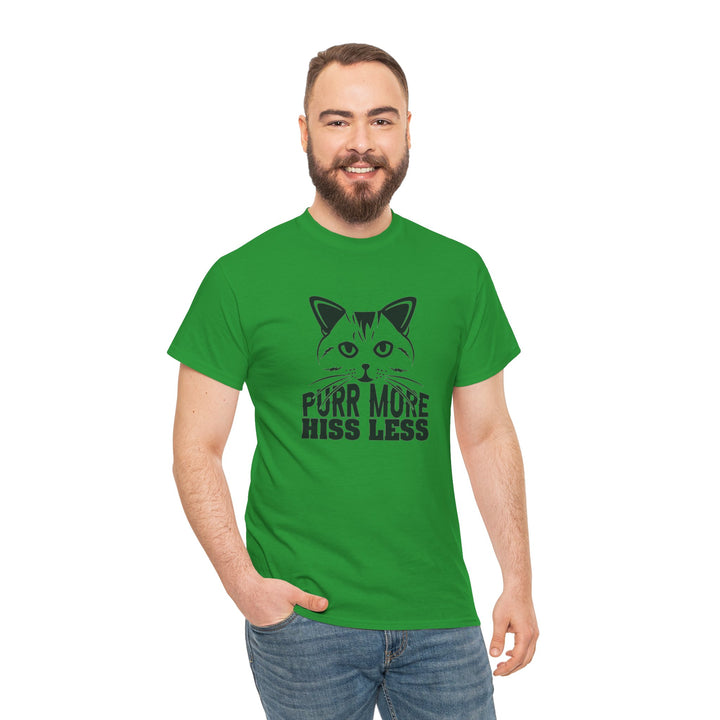 Purr More Hiss Less Cotton Tee
