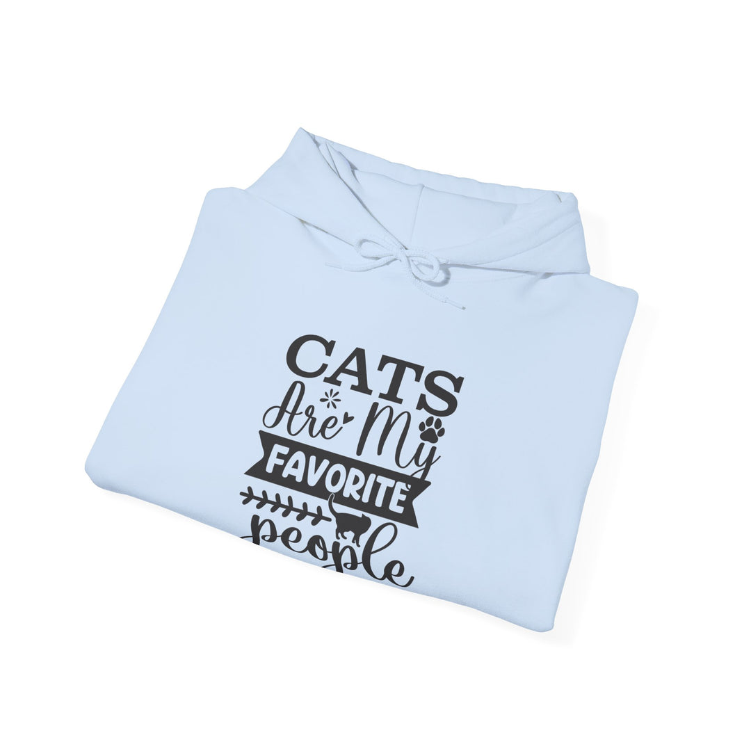 Cats Are My Favorite People Hooded Sweatshirt