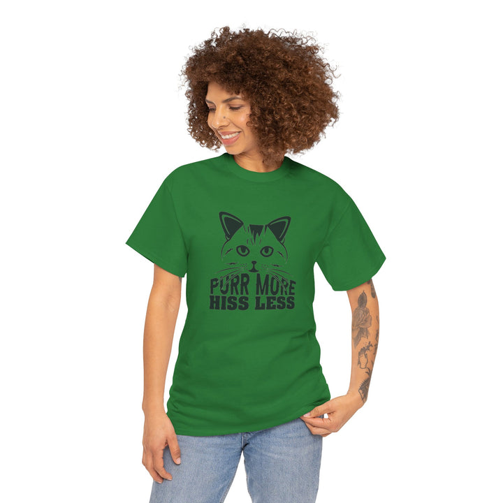 Purr More Hiss Less Cotton Tee