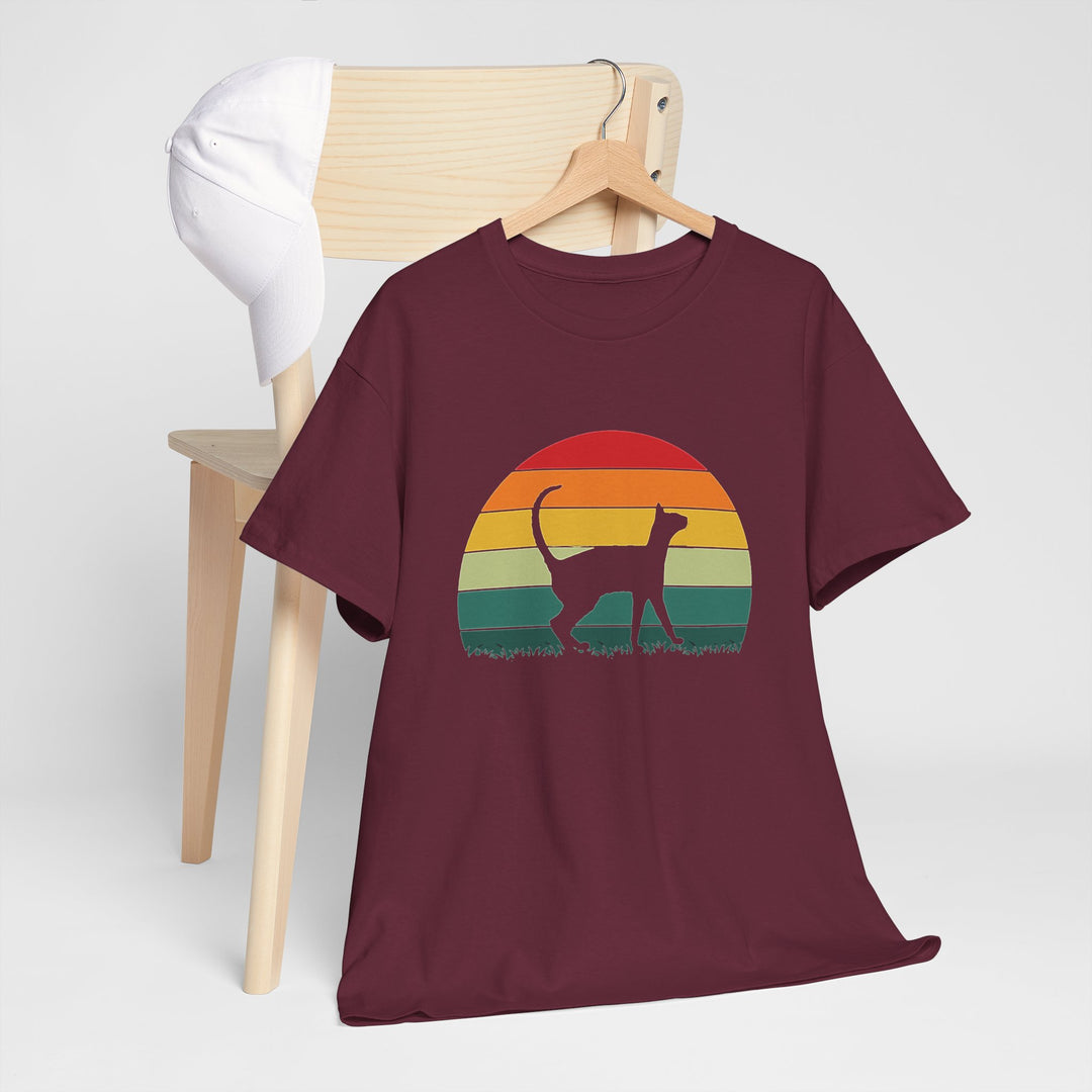 Sunset Cat Cotton Tee