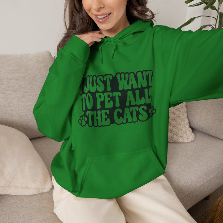 Pet All The Cats Hooded Sweatshirt