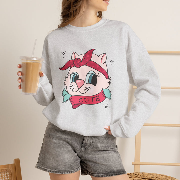 Tattoo Cat Crewneck Sweatshirt