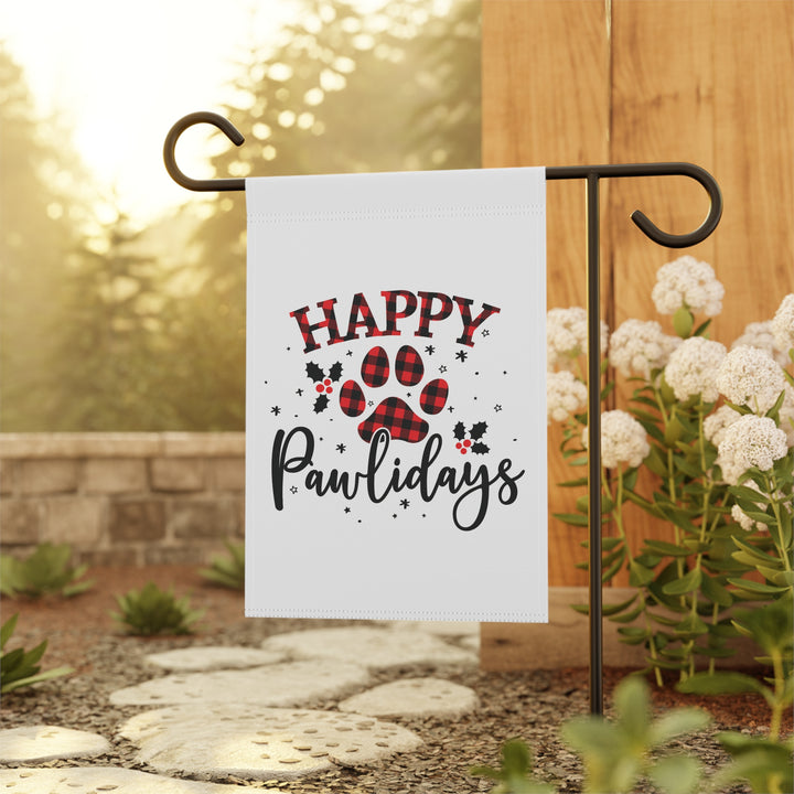 Happy Pawlidays Garden & House Banner