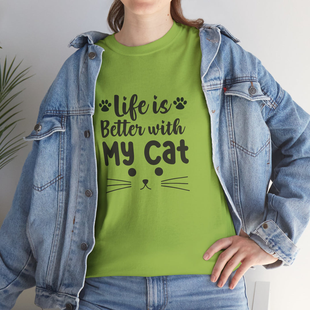 Better With My Cat Cotton Tee