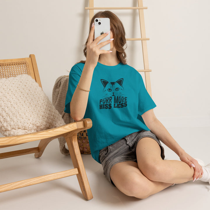 Purr More Hiss Less Cotton Tee