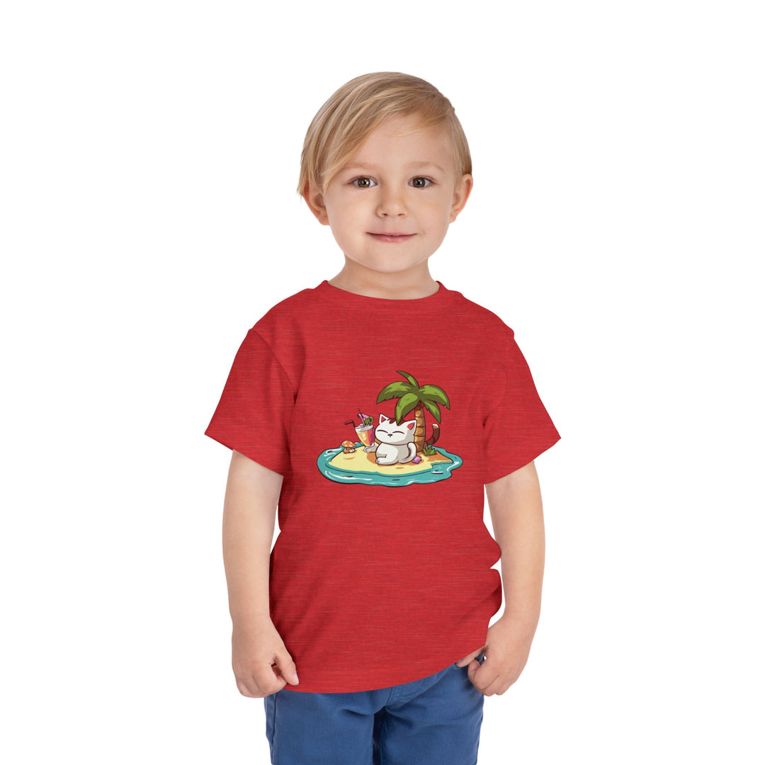 Tropical Cat Toddler Tee