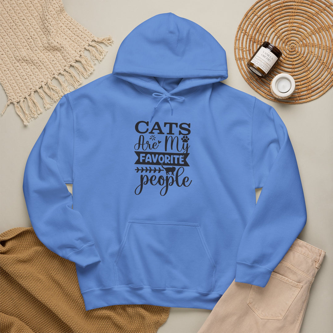 Cats Are My Favorite People Hooded Sweatshirt