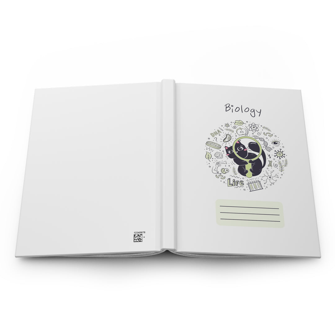 Biology Cat Hardcover Journal