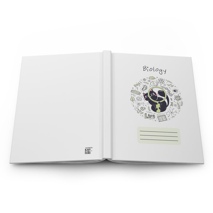 Biology Cat Hardcover Journal