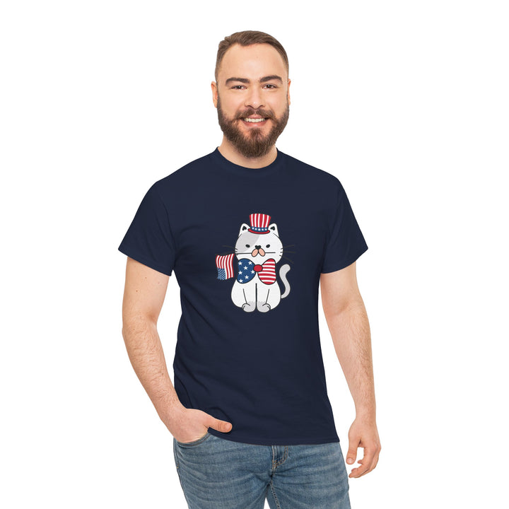 Patriotic Cat Cotton Tee