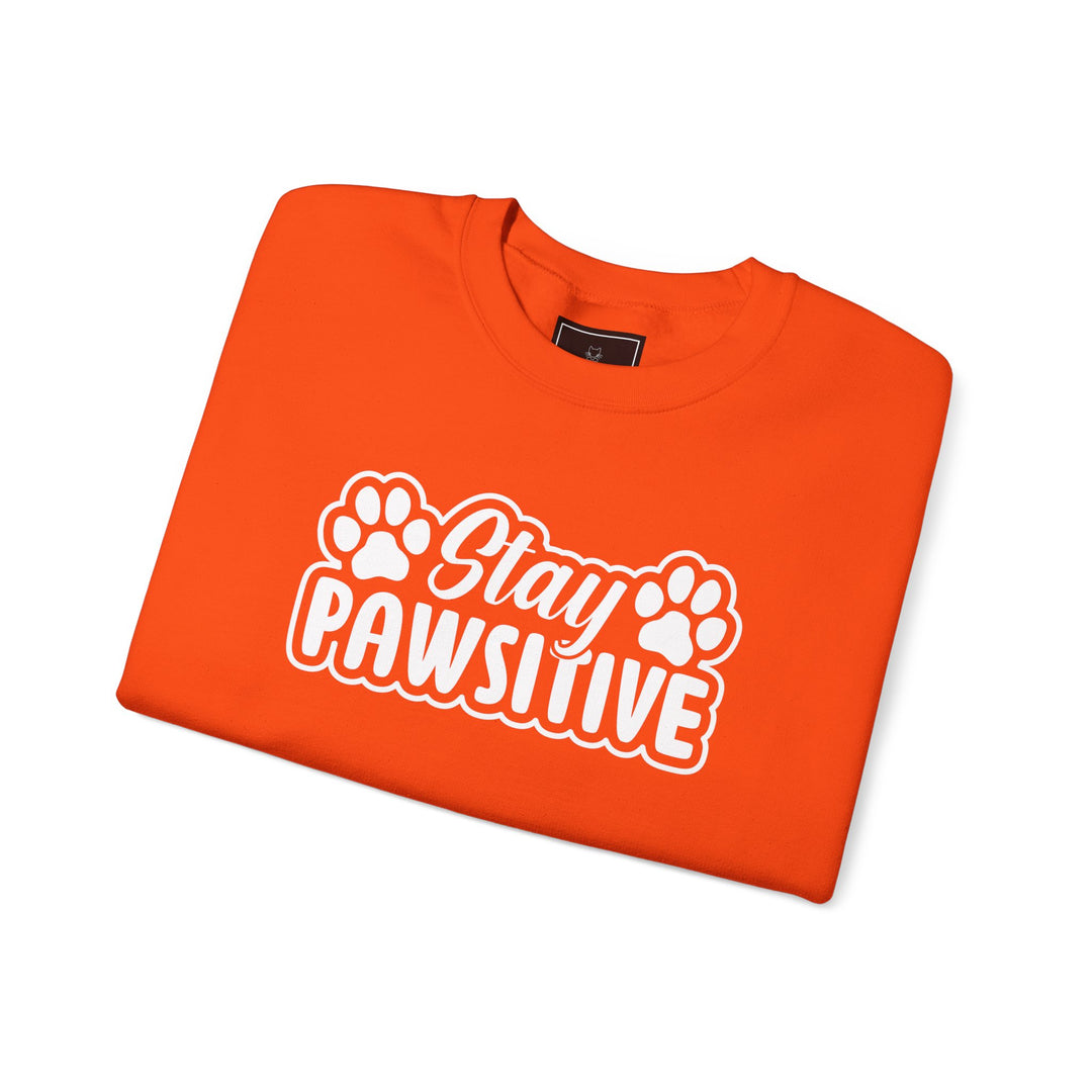 Stay Pawsitive Unisex Crewneck Sweatshirt