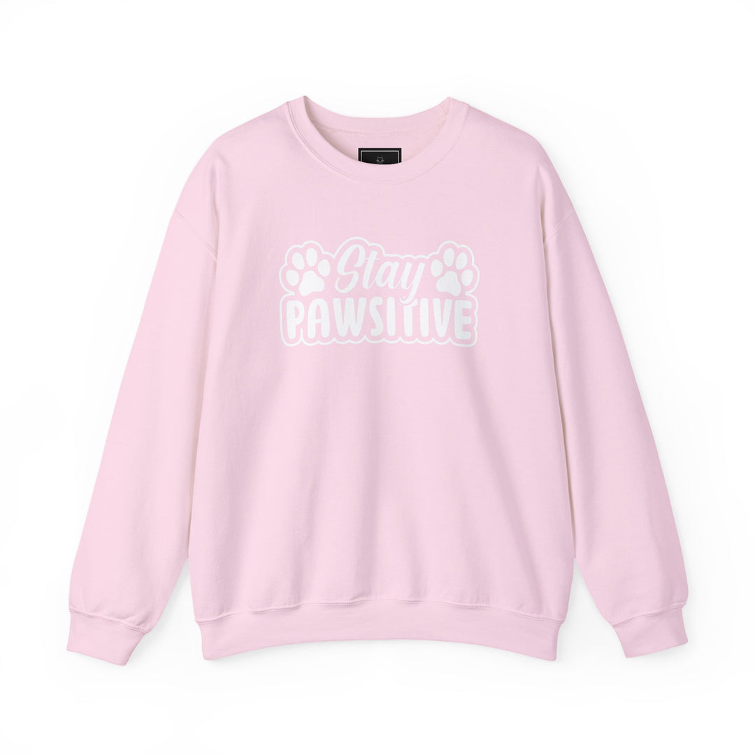 Stay Pawsitive Unisex Crewneck Sweatshirt