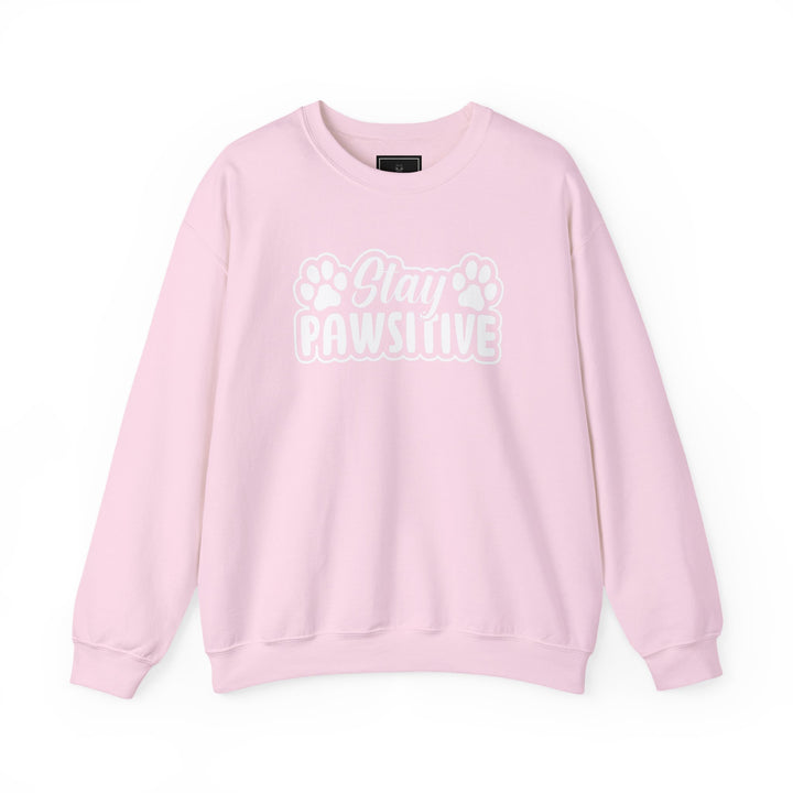 Stay Pawsitive Unisex Crewneck Sweatshirt