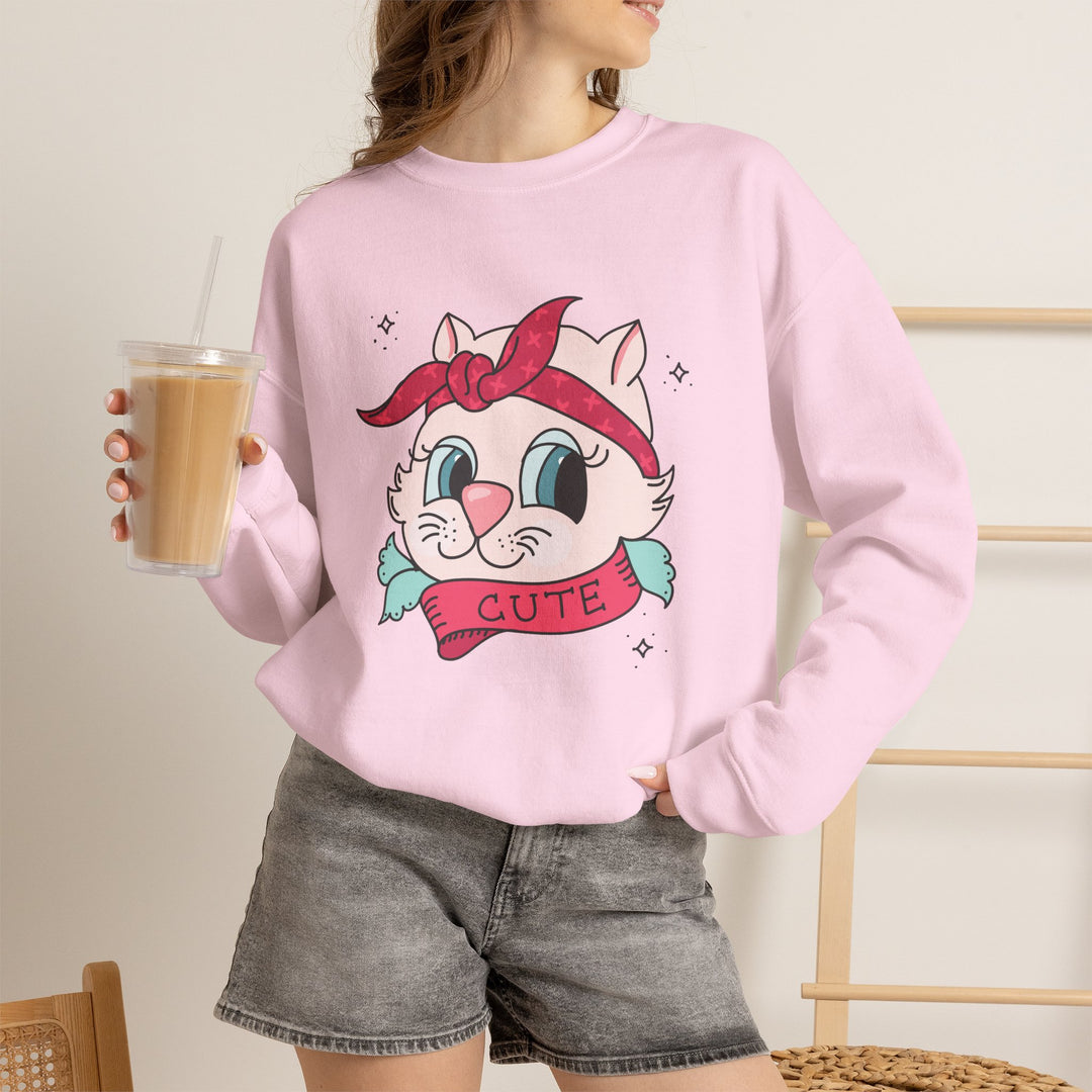 Tattoo Cat Crewneck Sweatshirt