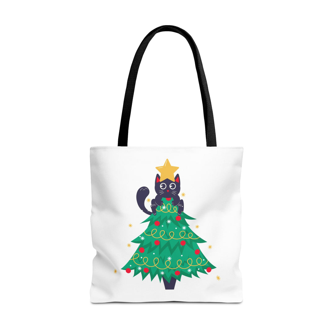 Cat Christmas Tree Tote Bag