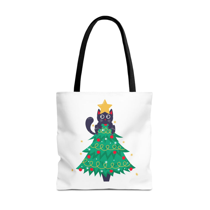 Cat Christmas Tree Tote Bag