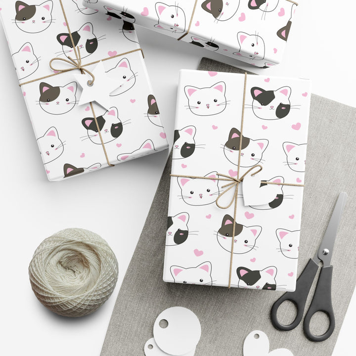 Lovey-Dovey Kitty Gift Wrap