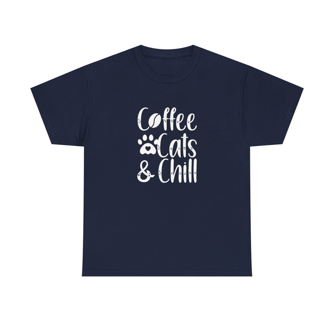 Coffee Cats and Chill Cotton Tee